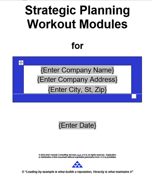 Strategic Planning Workout Modules